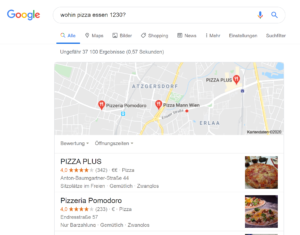 Google Maps oder Google MyBusiness - Einträge führen oft ebenfalls zu 0 Click 